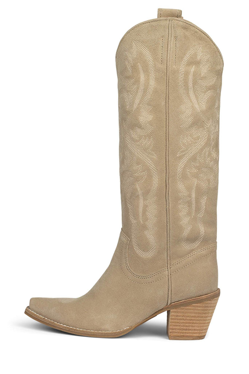 Beige Jeffrey Campbell Rancher-K Women's Knee High Boots | 402-TSXINR