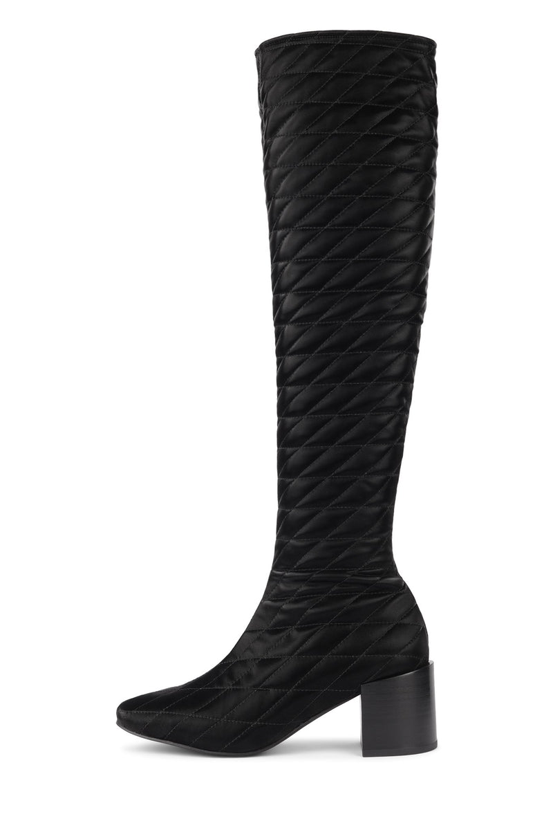 Black Jeffrey Campbell Andrey-Ok Women's Knee High Boots | 289-DVLEOY