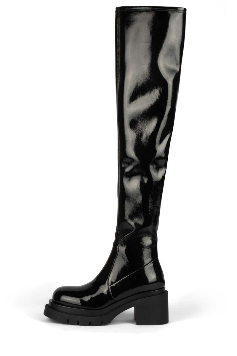 Black Jeffrey Campbell Bestride-O Women's Knee High Boots | 806-FBKRUM