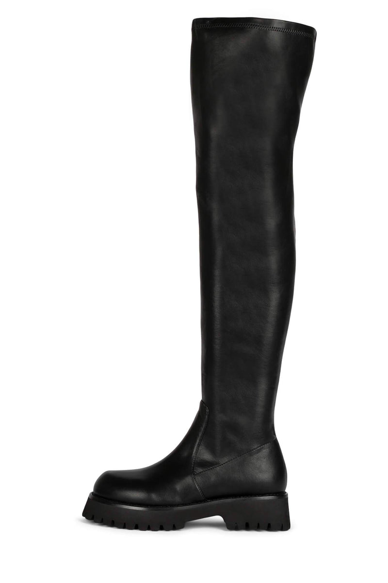 Black Jeffrey Campbell Break-Ok Women's Knee High Boots | 185-QVIGSW