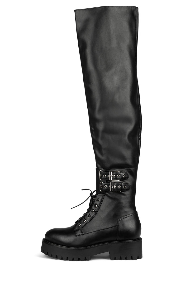 Black Jeffrey Campbell Ignite Women's Knee High Boots | 516-HWFMAJ