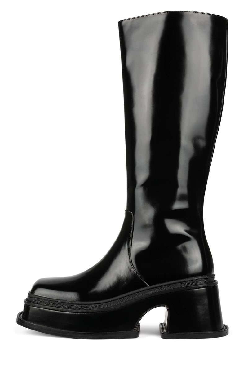 Black Jeffrey Campbell Sympath Women's Knee High Boots | 962-LNFWOG