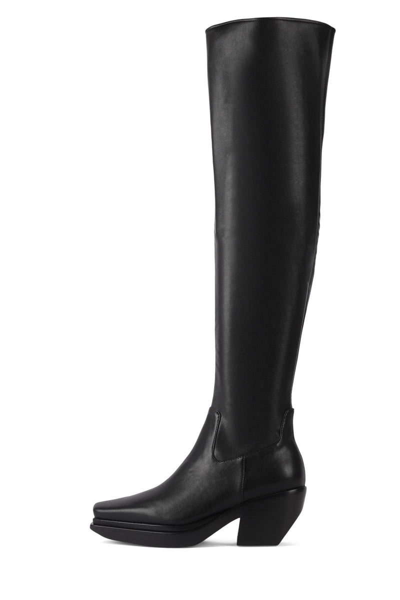 Black Jeffrey Campbell Zelton-Ok Women's Knee High Boots | 697-BRKTPX