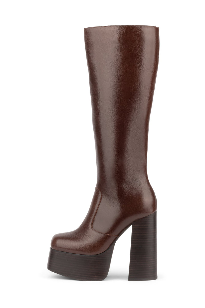 Brown Jeffrey Campbell Hey-Joe Women's Knee High Boots | 201-WTVBLN