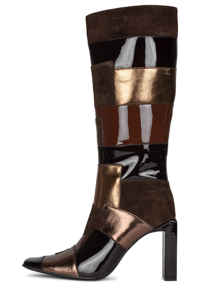 Brown Jeffrey Campbell Lightspeed Women's Knee High Boots | 641-NLWGOA