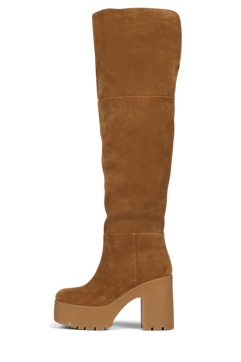 Brown Jeffrey Campbell Refresh-F Women's Knee High Boots | 069-SZBKQP