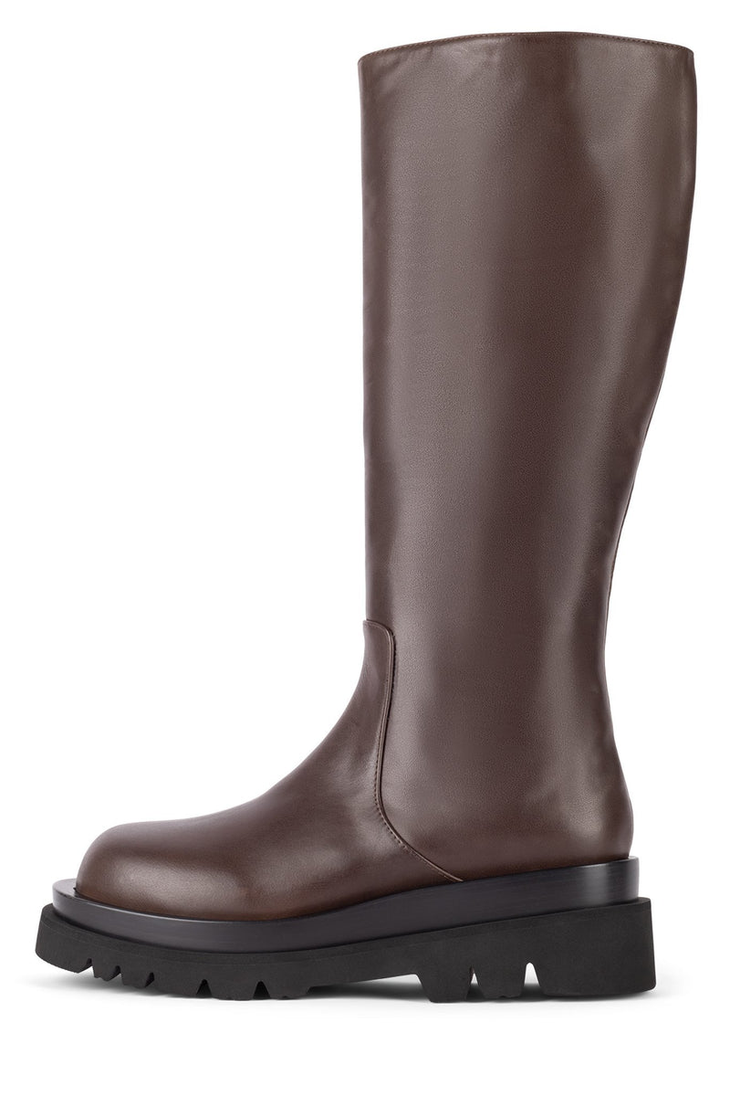 Brown Jeffrey Campbell Tanked-Kh Women's Knee High Boots | 536-BPIXKE