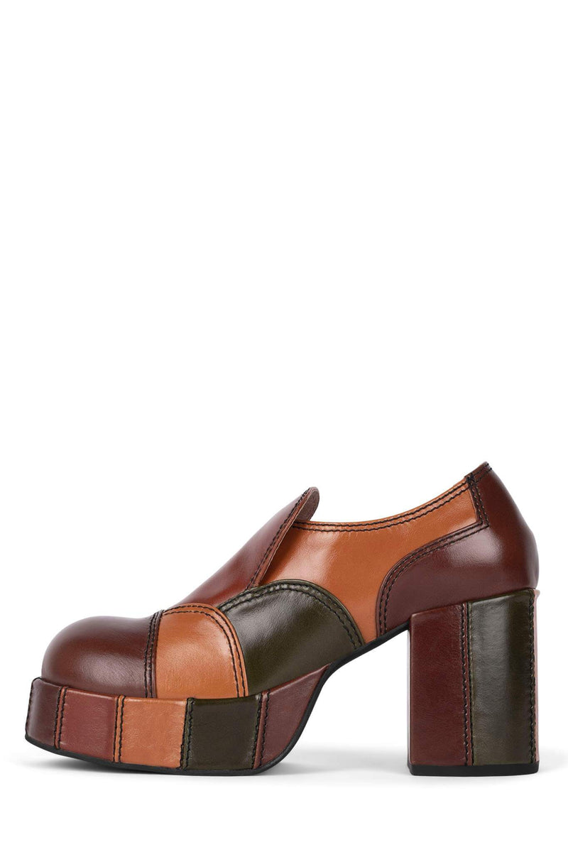 Brown Jeffrey Campbell Zigg Women's Loafers | 968-RSOPEL