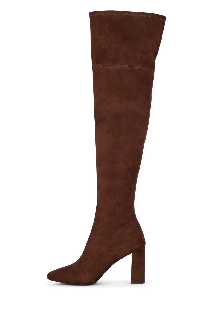 Coffee Jeffrey Campbell Parisah-2 Women's Knee High Boots | 369-KRVEGJ