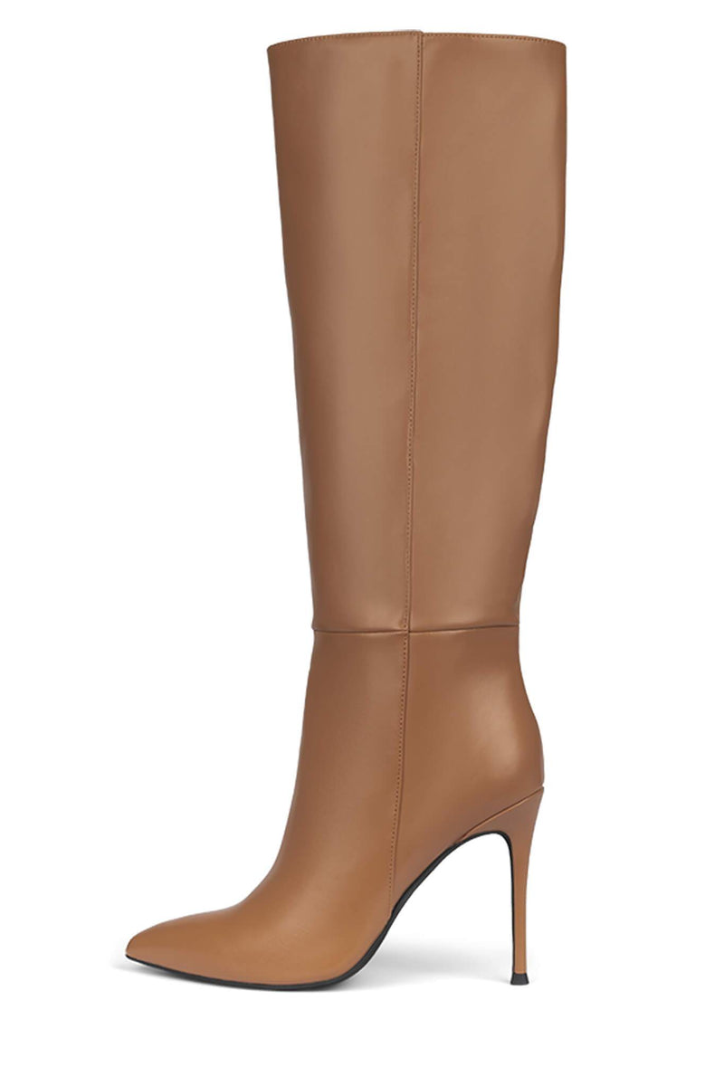 Dark Beige Jeffrey Campbell Arsen-Hi Women's Knee High Boots | 542-VNCELX