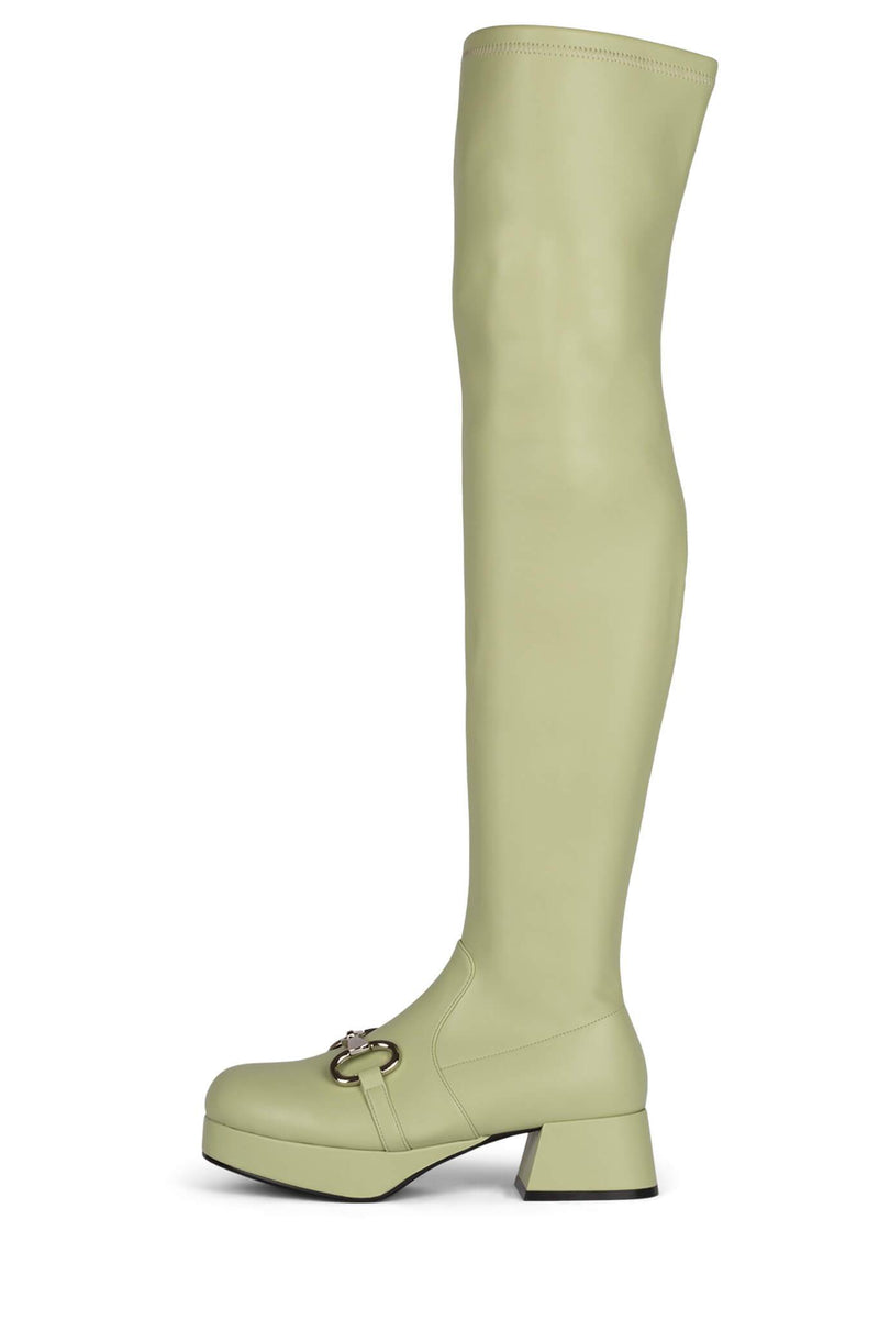 Mint Jeffrey Campbell High-Skool Women's Knee High Boots | 174-JAMSNL