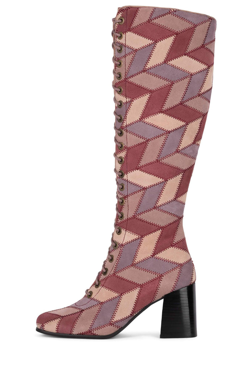 Pink Jeffrey Campbell Hunts-Kp Women's Knee High Boots | 692-JPULDN