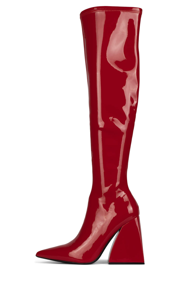 Red Jeffrey Campbell Appeals Women's Knee High Boots | 029-MEIUFK