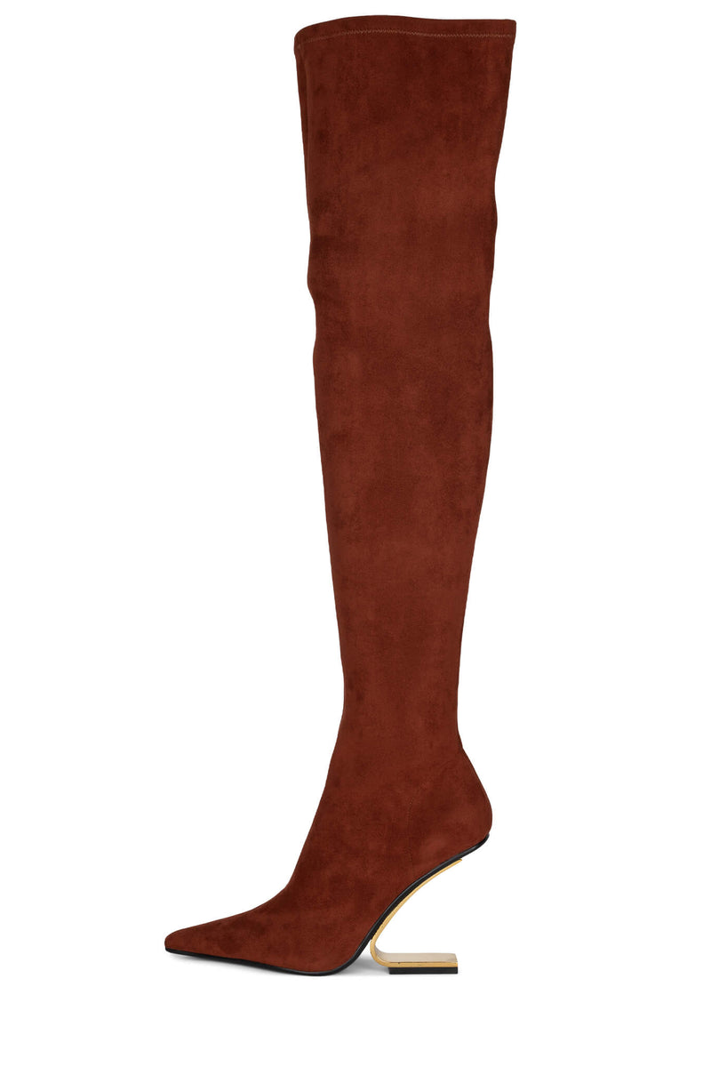 Red Jeffrey Campbell Compass-Ok Women's Knee High Boots | 638-FYRADU