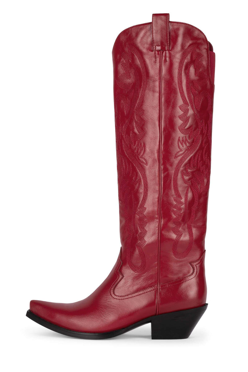 Red Jeffrey Campbell The-Kid-Kh Women's Knee High Boots | 027-KQBACW