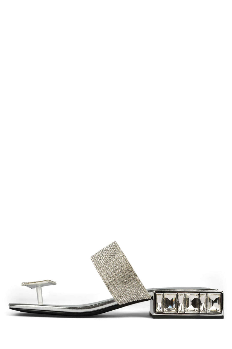 Silver Jeffrey Campbell Alise-2sh Women's Flat Sandals | 710-SEUMKB