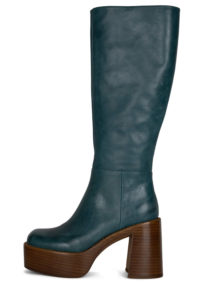 Turquoise Jeffrey Campbell The-Band Women's Knee High Boots | 180-VWQRIS