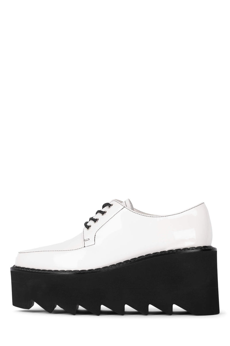 White Jeffrey Campbell Boysdntcry Women's Loafers | 579-SVXWML