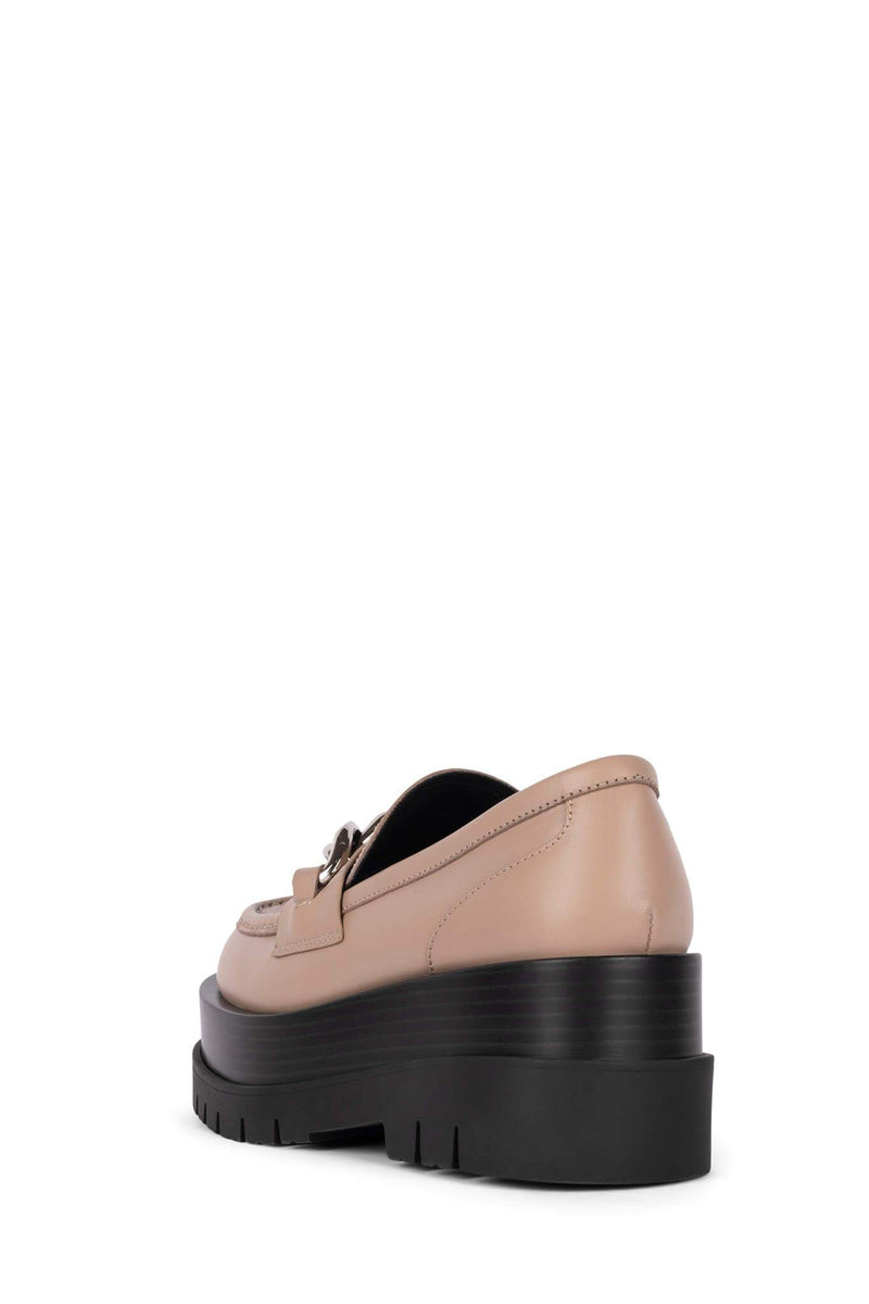 Beige Jeffrey Campbell Recess-Pl Women's Loafers | 269-OCZTSK