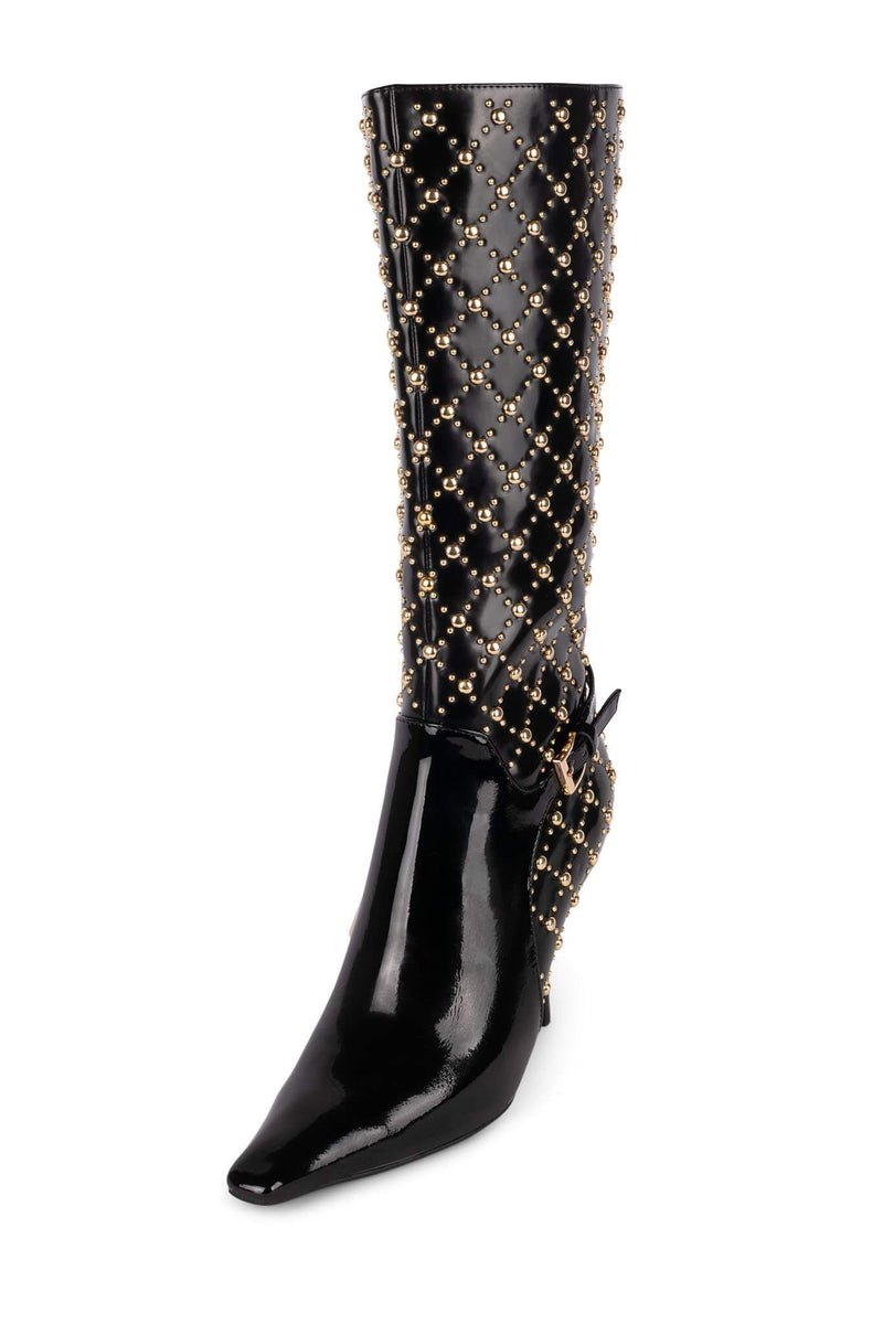 Black Jeffrey Campbell Bissee-St Women's Knee High Boots | 291-TDGWZV