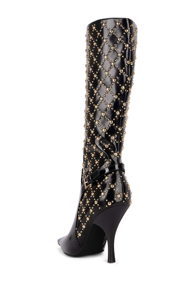 Black Jeffrey Campbell Bissee-St Women's Knee High Boots | 291-TDGWZV