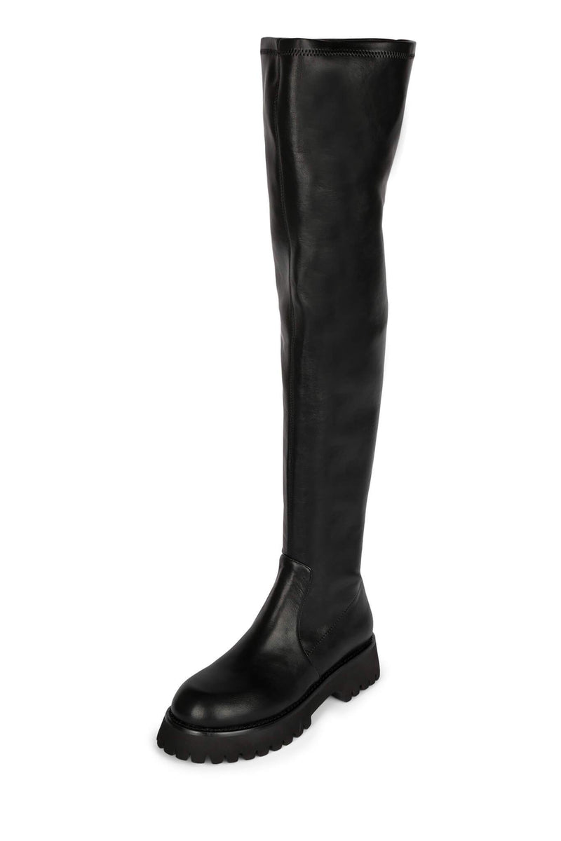 Black Jeffrey Campbell Break-Ok Women's Knee High Boots | 954-PMTNZU