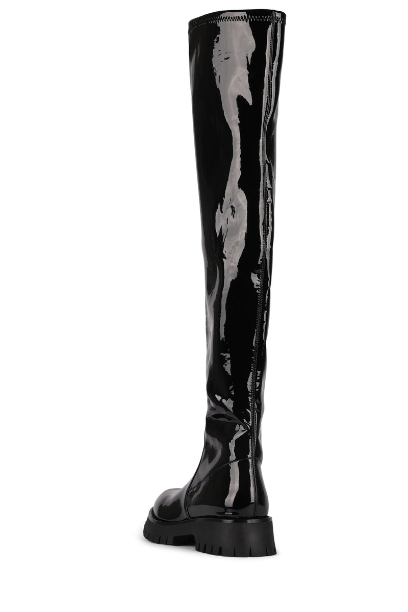 Black Jeffrey Campbell Break-Ok Women's Knee High Boots | 954-PMTNZU