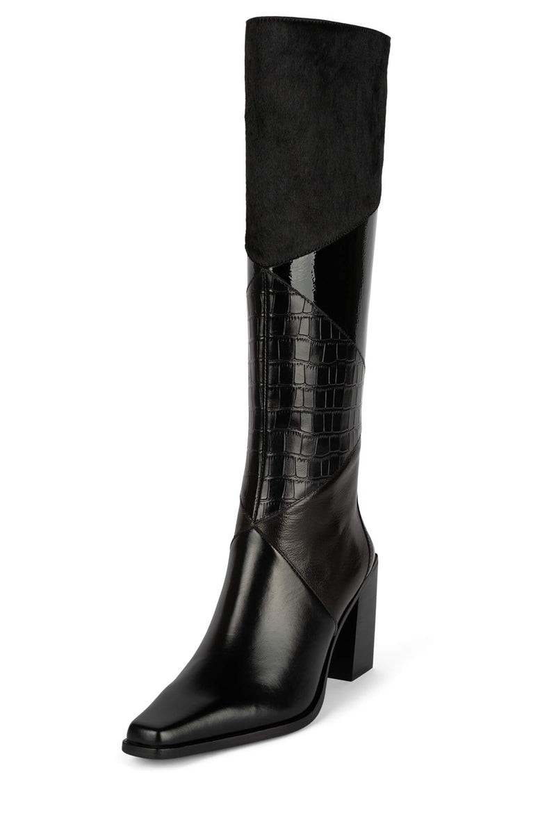 Black Jeffrey Campbell Calimitykp Women's Knee High Boots | 752-WNQEMP