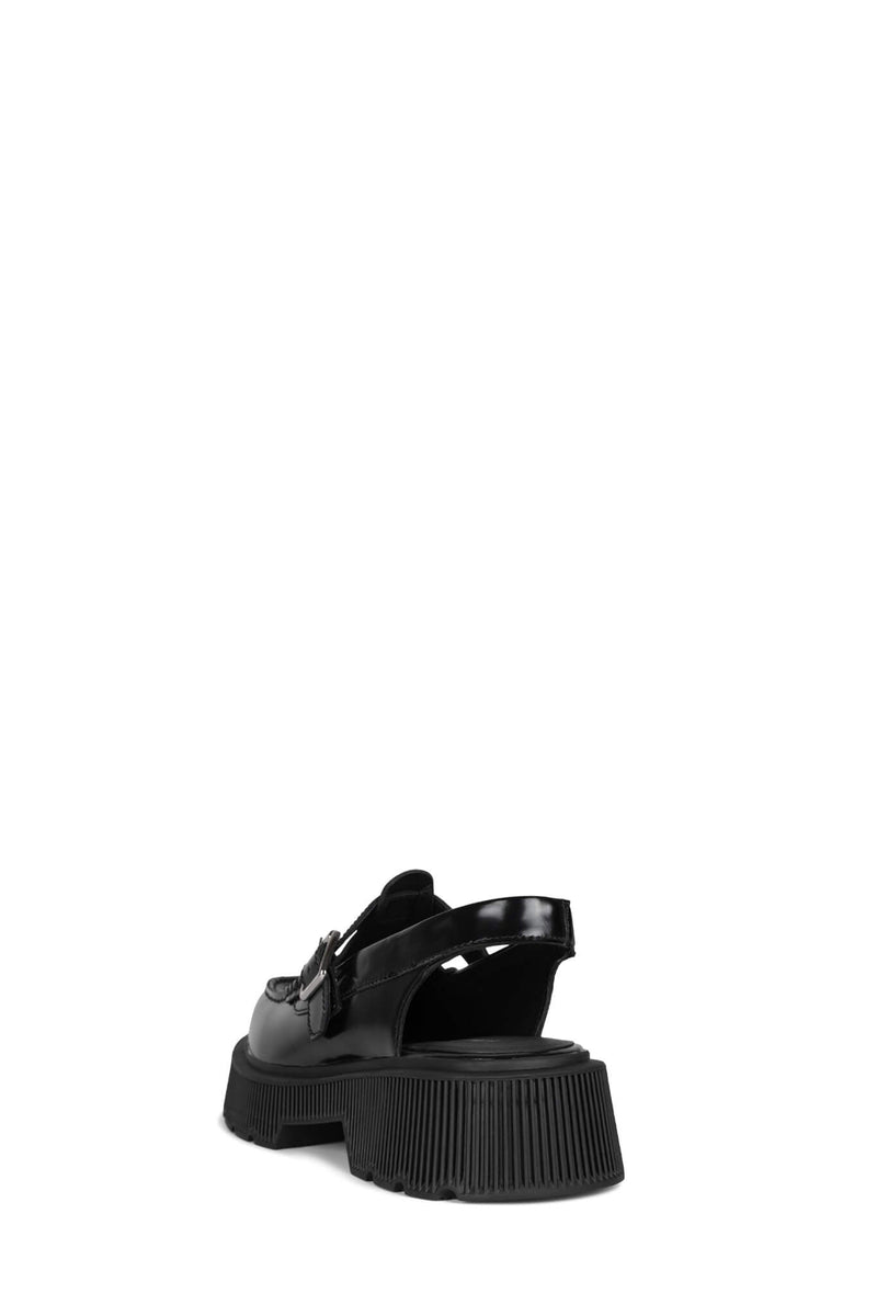 Black Jeffrey Campbell Crossed Women's Loafers | 903-GFCXRP