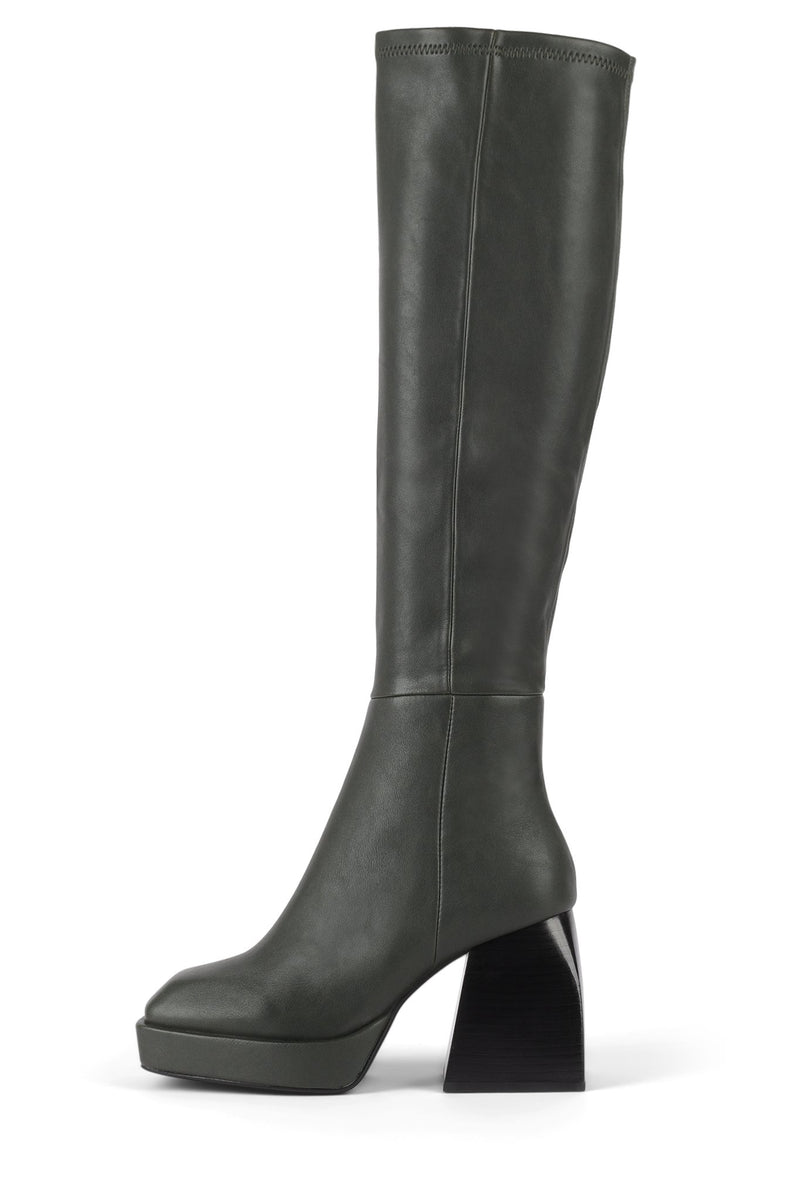 Black Jeffrey Campbell Dauphin Women's Knee High Boots | 240-VCYASX