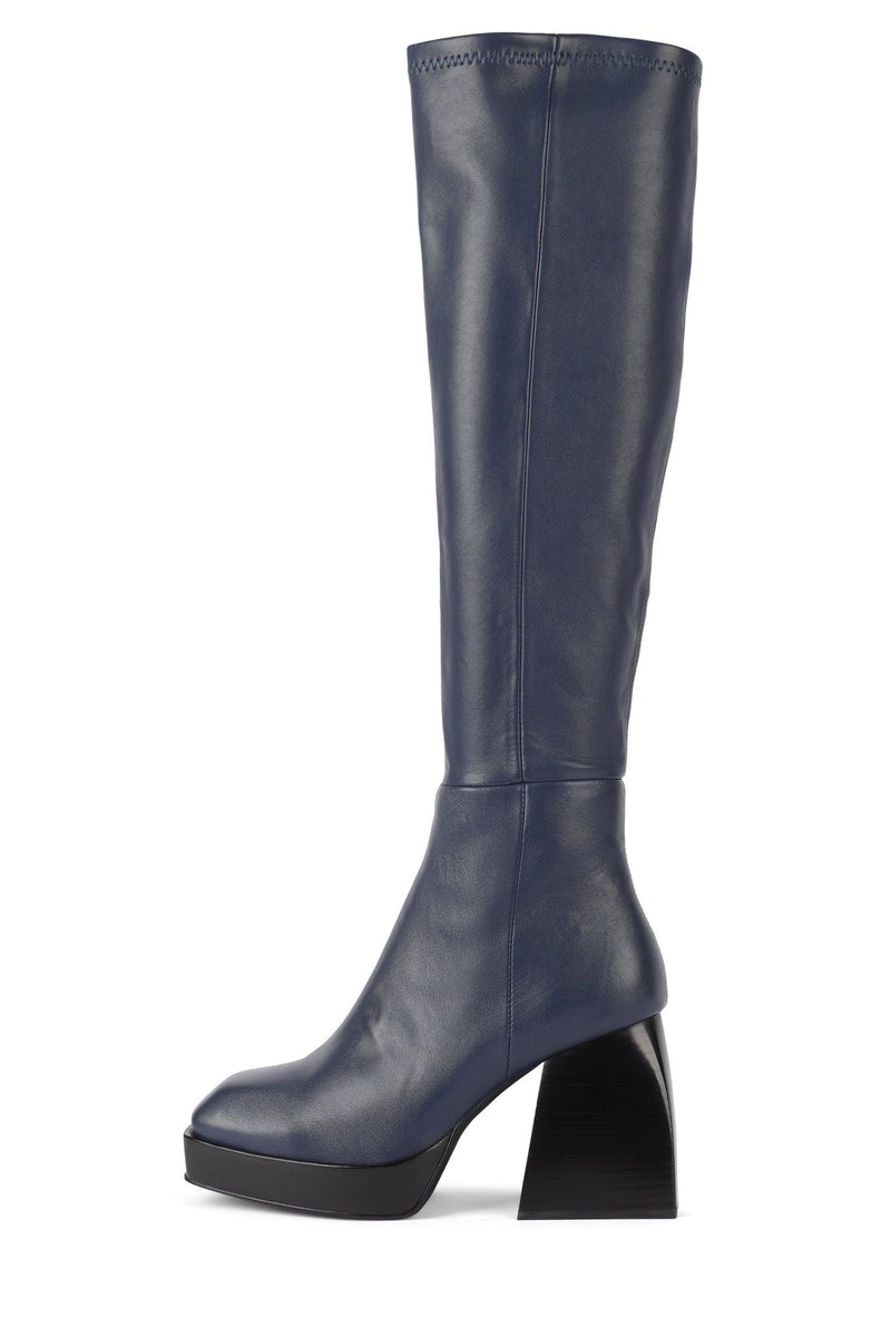 Black Jeffrey Campbell Dauphin Women's Knee High Boots | 240-VCYASX