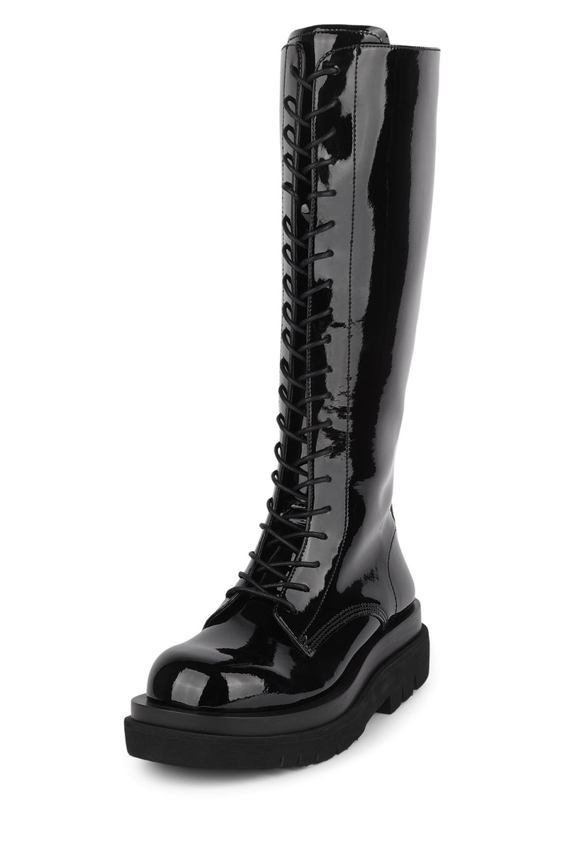 Black Jeffrey Campbell Diabol Women's Knee High Boots | 105-DEZSPT