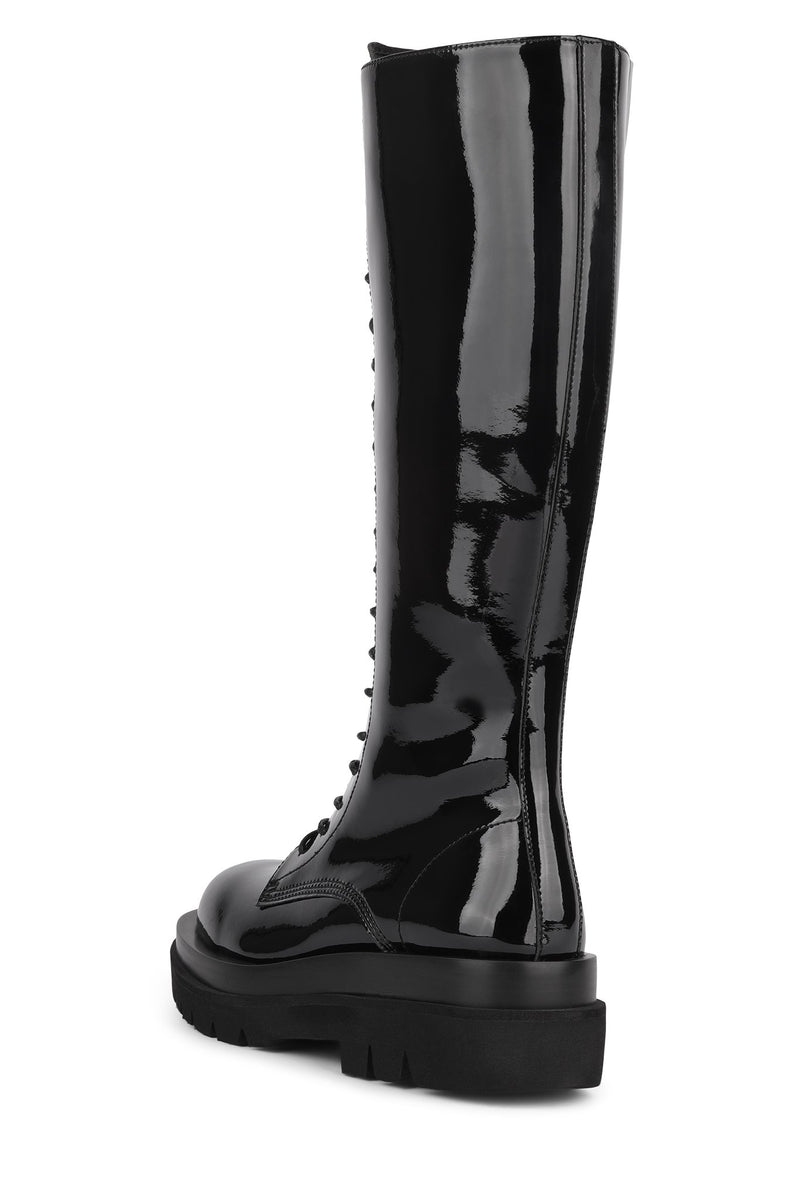 Black Jeffrey Campbell Diabol Women's Knee High Boots | 105-DEZSPT