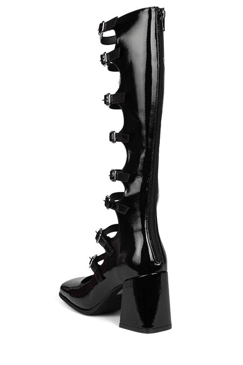 Black Jeffrey Campbell Monsieur Women's Knee High Boots | 254-YFTDSZ