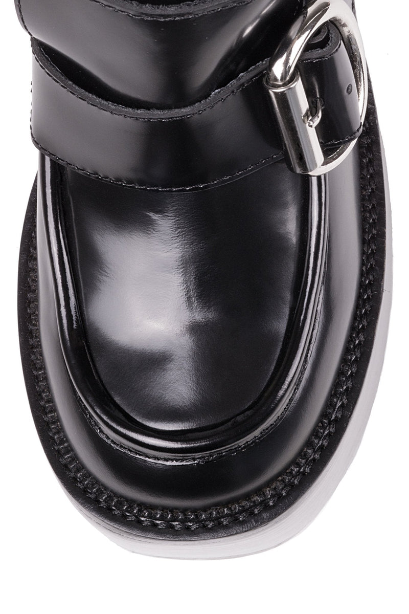 Black Jeffrey Campbell Offset Women's Loafers | 432-QSGZUC