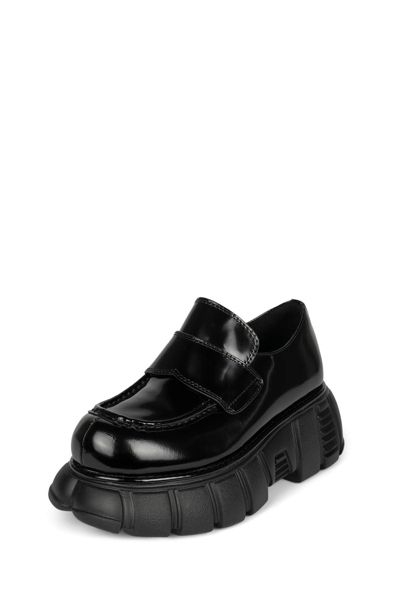 Black Jeffrey Campbell Shove Women's Loafers | 503-VFMAWL