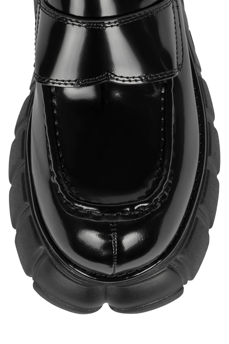 Black Jeffrey Campbell Shove Women's Loafers | 503-VFMAWL