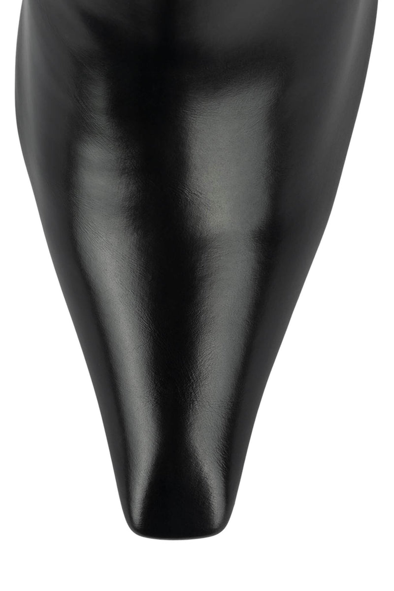 Black Jeffrey Campbell Vixxen Women's Knee High Boots | 398-YKIGML