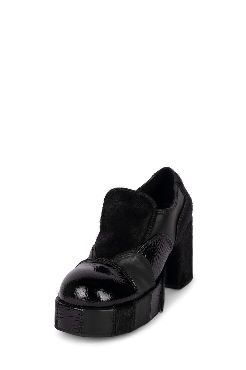 Black Jeffrey Campbell Zigg-F Women's Loafers | 439-XPTMHU