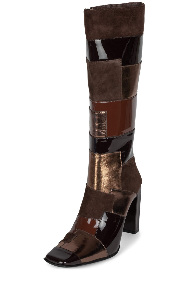 Brown Jeffrey Campbell Lightspeed Women's Knee High Boots | 641-NLWGOA