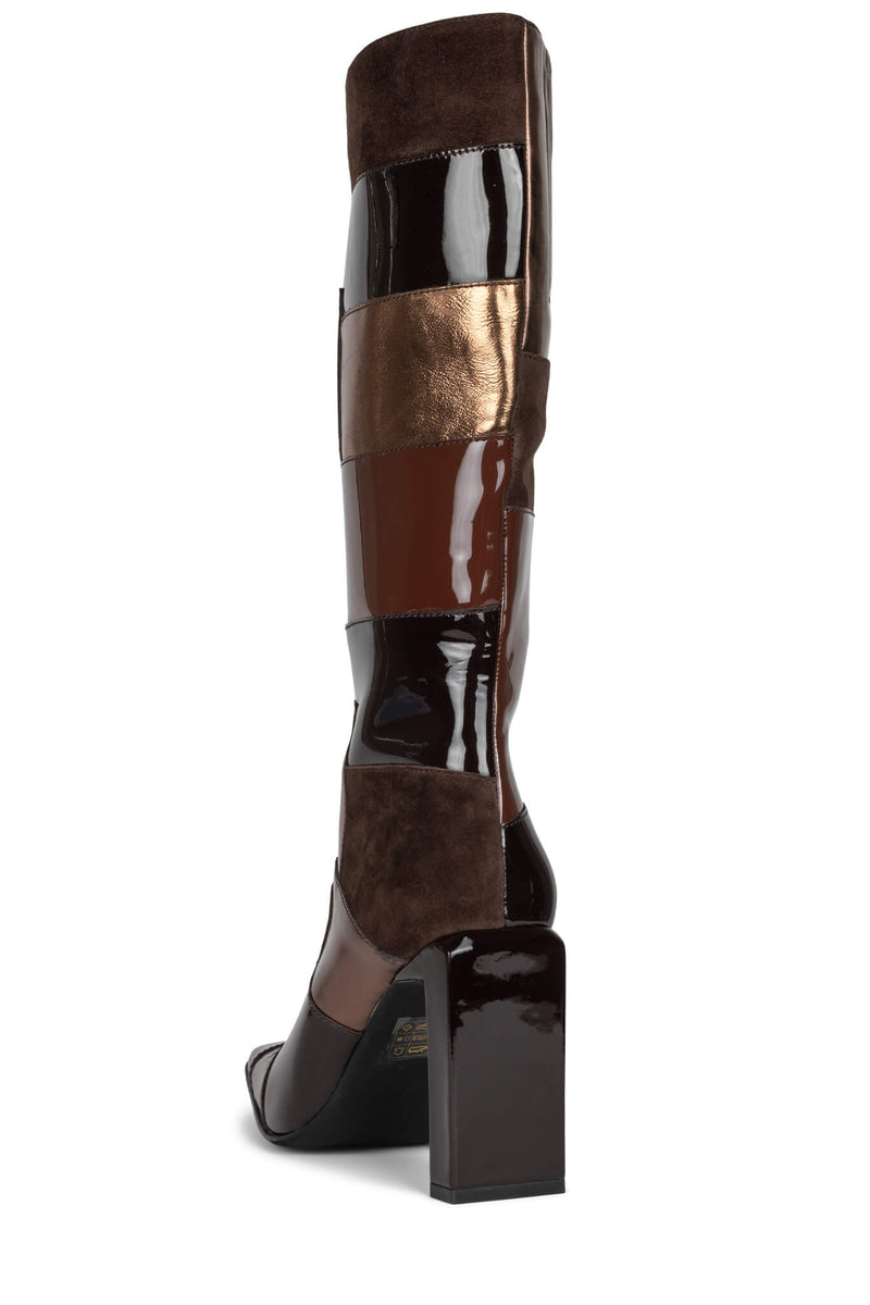 Brown Jeffrey Campbell Lightspeed Women's Knee High Boots | 641-NLWGOA