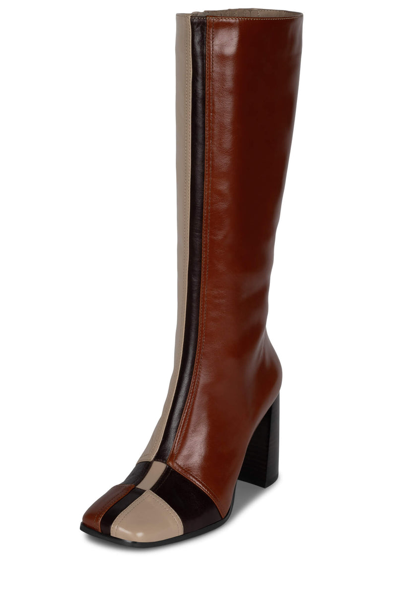 Brown Jeffrey Campbell Symmetry Women's Knee High Boots | 162-SDRAXM