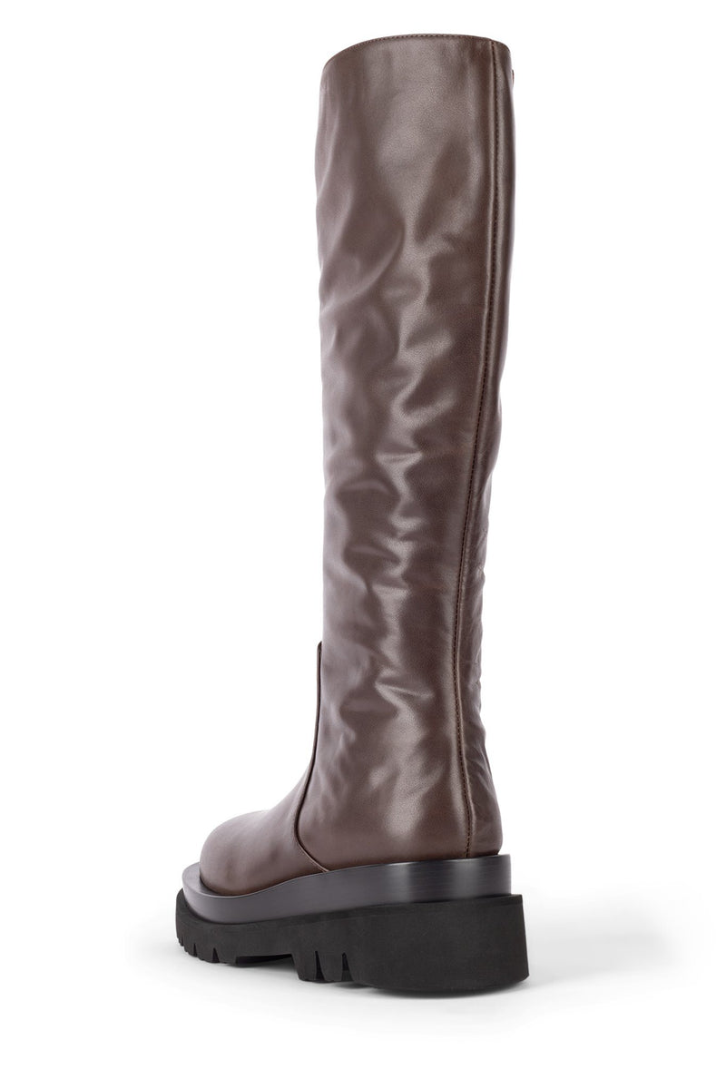 Brown Jeffrey Campbell Tanked-Kh Women's Knee High Boots | 915-NSVQCW