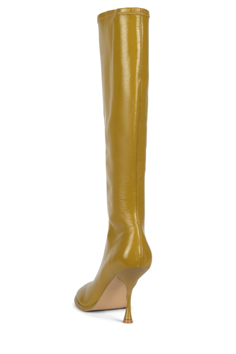 Dark Beige Jeffrey Campbell Obliques-K Women's Knee High Boots | 806-XCUJOI