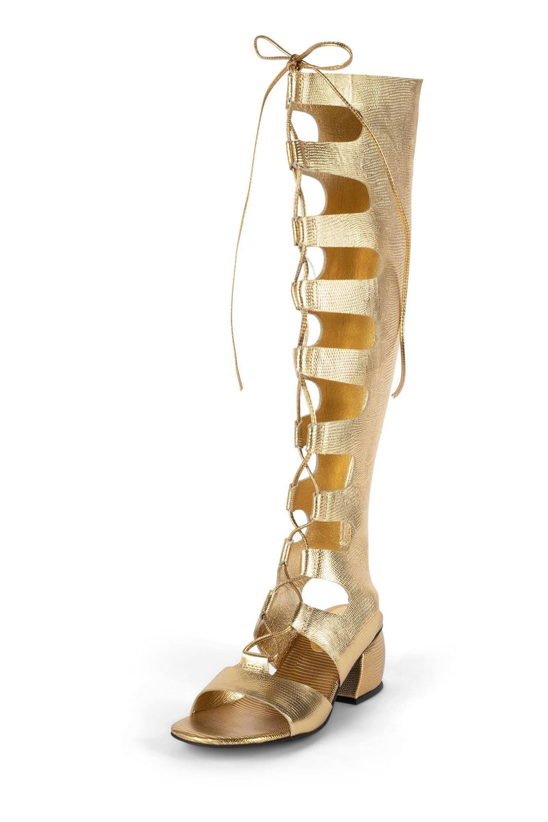 Gold Jeffrey Campbell Sixty-Kh Women's Knee High Boots | 470-FALXYI