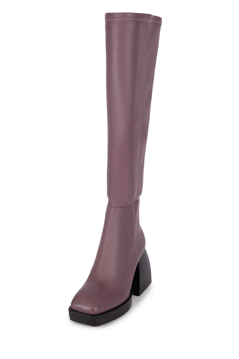 Purple Jeffrey Campbell Dauphin Women's Knee High Boots | 638-FEUWIM