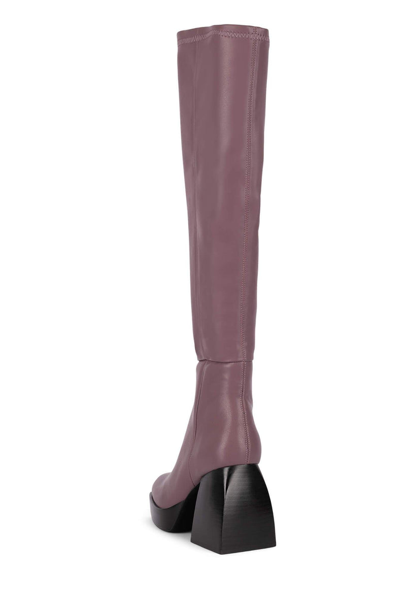 Purple Jeffrey Campbell Dauphin Women's Knee High Boots | 638-FEUWIM