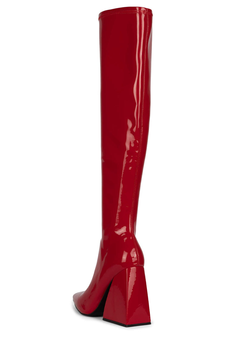 Red Jeffrey Campbell Appeals Women's Knee High Boots | 029-MEIUFK