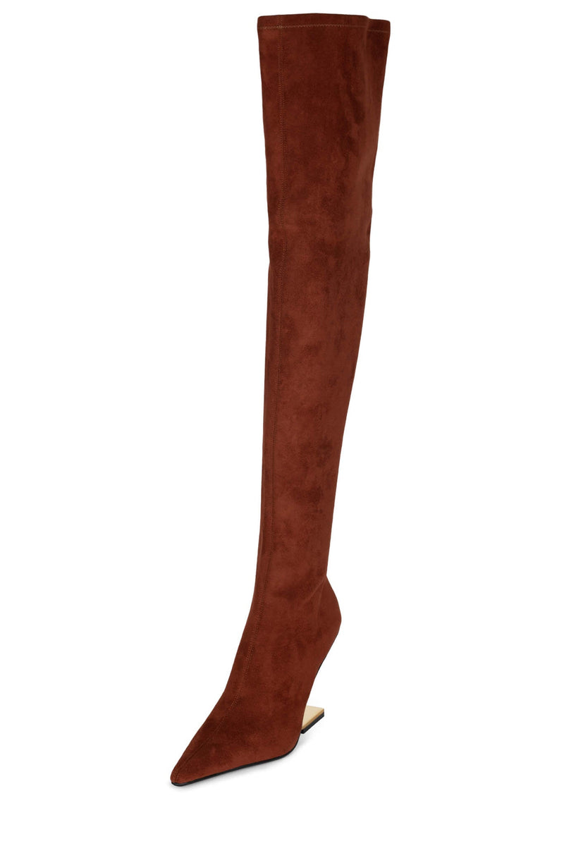 Red Jeffrey Campbell Compass-Ok Women's Knee High Boots | 638-FYRADU