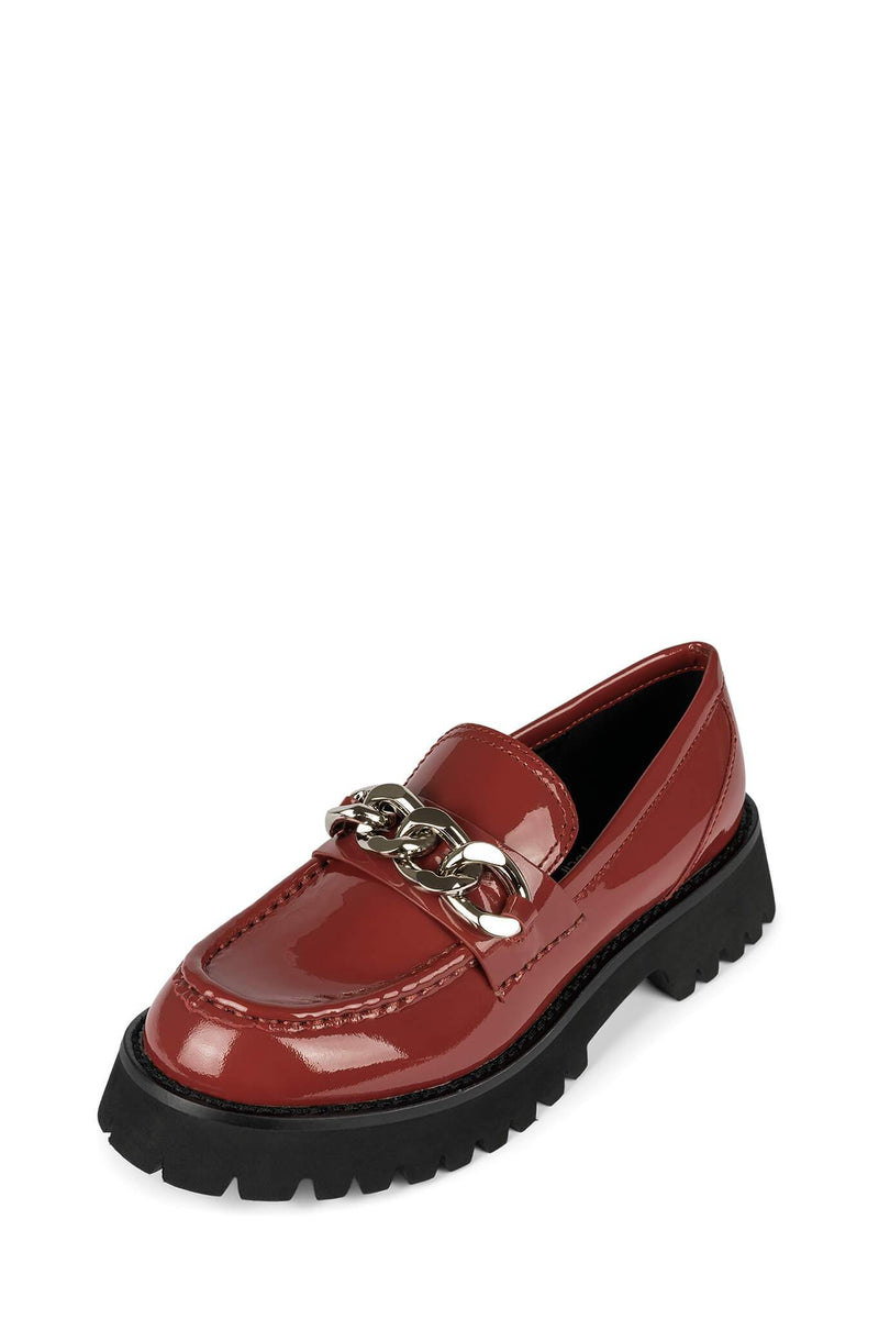 Red Jeffrey Campbell Recess Women's Loafers | 591-VKQHTS